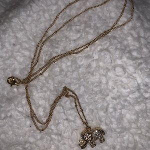 18" elephant necklace